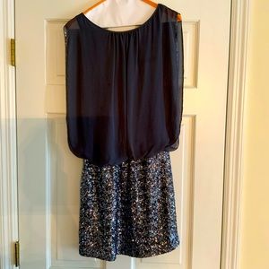 Aiden Mattox Sequin Cockail Dress Mini